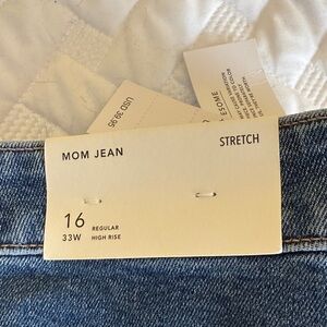American Eagle Outfitters High Rise Blue Mom Jeans